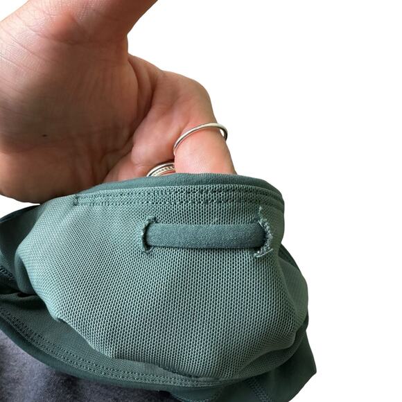 Lorna Jane Alexa Core Green High Waisted Perforated & Mesh Athletic Leggings - Picture 9 of 11